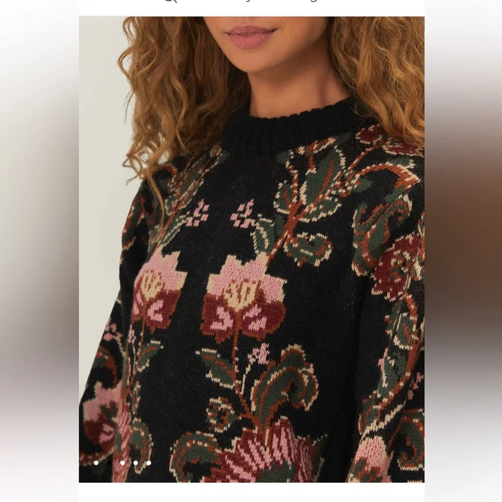 FARM Rio Black Ravenala Knit Mini Dress - Picture 2 of 13